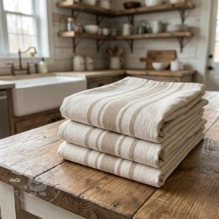 Dekostoff Bernadette stripe ficelle