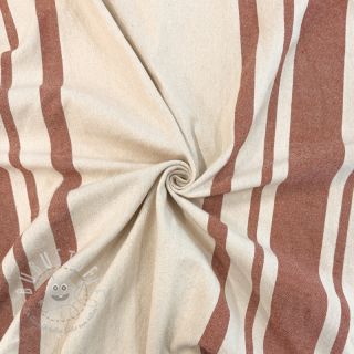 Dekostoff Bernadette stripe terracotta