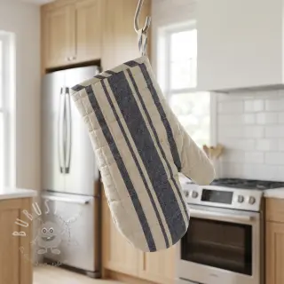 Dekostoff Bernadette stripe indigo