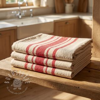 Dekostoff Bernadette stripe rouge