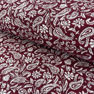 Dekostoff jacquard Mumbai allover bordeaux