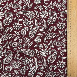 Dekostoff jacquard Mumbai allover bordeaux