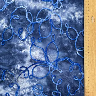 Baumwollstoff TIE DYE Chenille ela design C