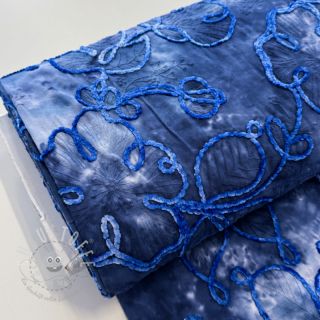 Baumwollstoff TIE DYE Chenille ela design C