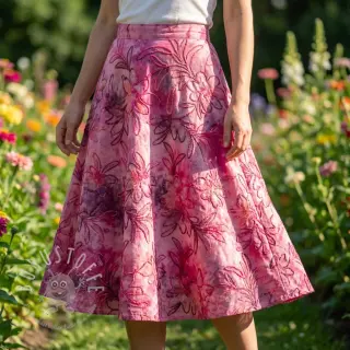 Baumwollstoff TIE DYE Chenille manon design C