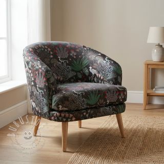 Dekostoff jacquard Botanic Paradise Bird