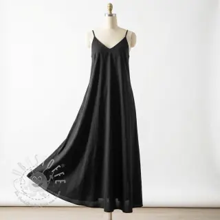 Baumwollstoff WASHED black