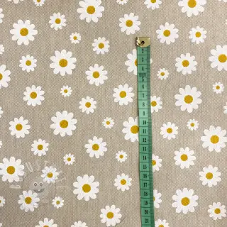 Dekostoff Linenlook Daisies