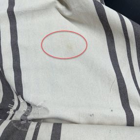 Dekostoff Bernadette stripe coffee 2nd class