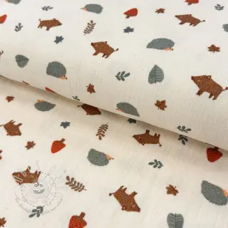 Double gauze/musselin Forest animals ORGANIC SIMPLY NATURAL