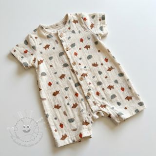 Double gauze/musselin Forest animals ORGANIC SIMPLY NATURAL