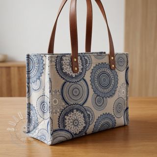 Dekostoff Linenlook premium Geometric mandala