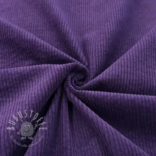 Cord 6W WASHED STRETCH dark purple