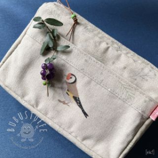 Dekostoff Linenlook Tiny Garden Birds