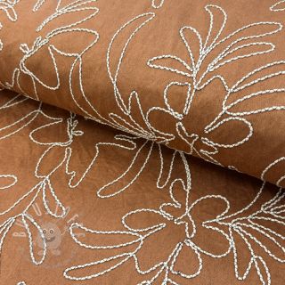 SUEDE Tape flower cinnamon