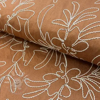 SUEDE Tape flower cinnamon