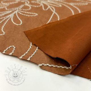 SUEDE Tape flower cinnamon