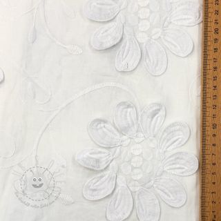 Baumwollstoff EMBROIDERY Bellagio white