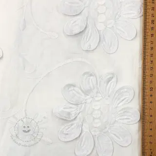 Baumwollstoff EMBROIDERY Bellagio white