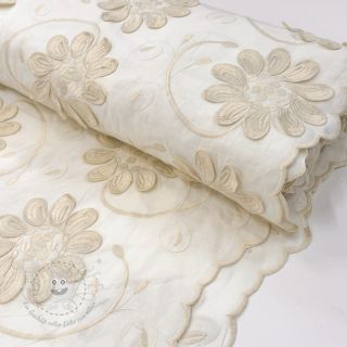 Baumwollstoff EMBROIDERY Bellagio cream