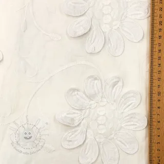 Baumwollstoff EMBROIDERY Bellagio off white