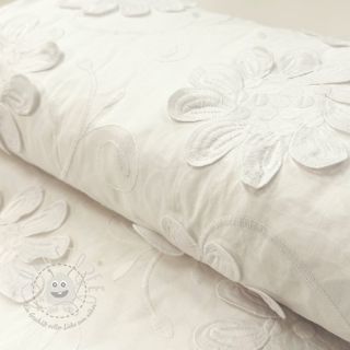Baumwollstoff EMBROIDERY Bellagio off white