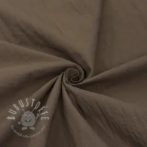 Baumwollstoff WASHED taupe