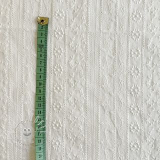 Baumwollstoff EMBROIDERY Pattern white