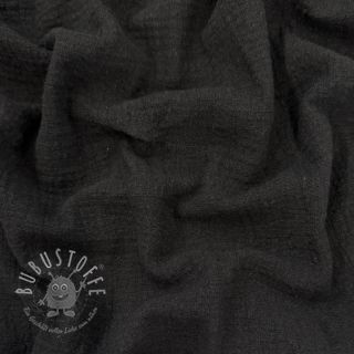 Baumwollstoff SLUB WASHED black