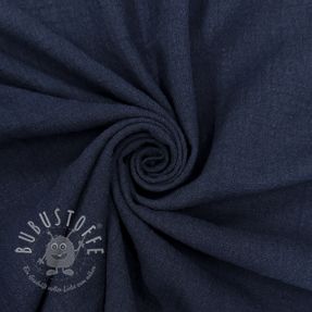 Baumwollstoff SLUB WASHED navy