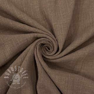 Baumwollstoff SLUB WASHED taupe