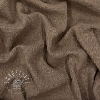 Baumwollstoff SLUB WASHED taupe