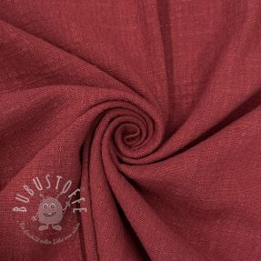 Baumwollstoff SLUB WASHED wine red