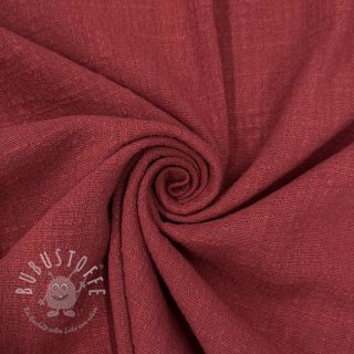 Baumwollstoff SLUB WASHED wine red