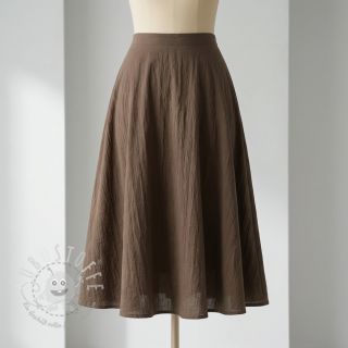 Baumwollstoff WASHED taupe