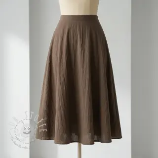 Baumwollstoff WASHED taupe