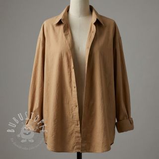 Baumwollstoff WASHED cinnamon