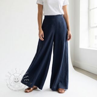 Baumwollstoff WASHED navy