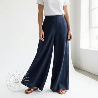 Baumwollstoff WASHED navy