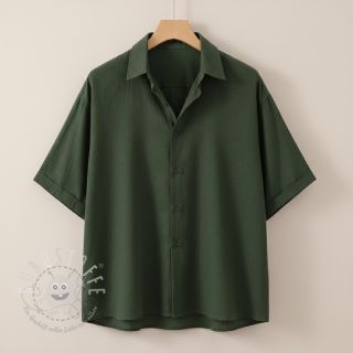 Baumwollstoff SLUB WASHED army green