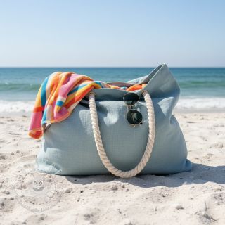 Baumwollstoff SLUB WASHED blue