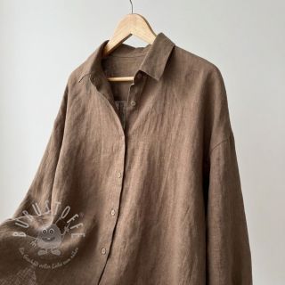 Baumwollstoff SLUB WASHED taupe