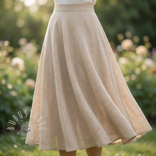 Baumwollstoff SLUB WASHED beige