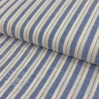 Baumwollstoff YARN DYED Stripes Nina blue