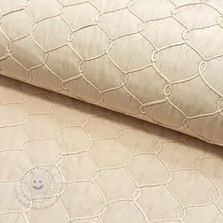 Steppstoffe Cord off white