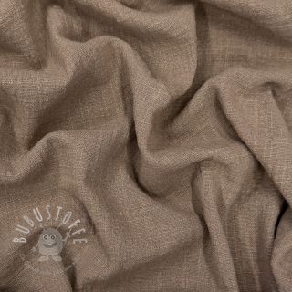 Baumwollstoff SLUB WASHED taupe