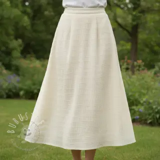 Viskosestoff CHENILLE JACQUARD ecru