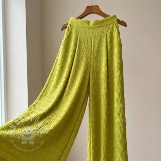 Viskosestoff CHENILLE JACQUARD lime