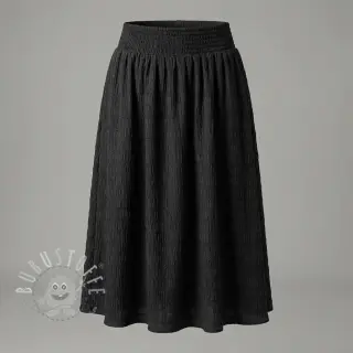 Viskosestoff CHENILLE JACQUARD black