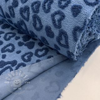 Mantelstoff TEDDY Hearts jeans